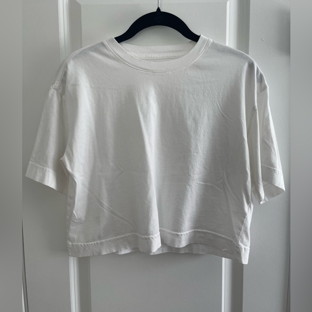 Women’s Everlane Cropped White T-Shirt